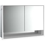 Emco LED-Lichtspiegelschrank LOFT UP 1000x733mm 2-tü Unterf. alu/spiegel EMCO