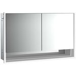Emco LED-Lichtspiegelschrank LOFT UP 1300x733mm 2-tü Unterf. alu/spiegel EMCO