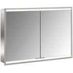 Emco LED-Lichtsp.schr. PRIME 2 FACELIFT UP 1000x730mm 2-türig aluminium/spiegel EMCO