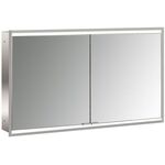 Emco LED-Lichtsp.schr. PRIME 2 FACELIFT UP 1200x730mm 2-türig aluminium/weiß EMCO