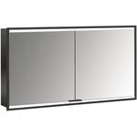 Emco LED-Lichtsp.schr. PRIME 2 FACELIFT UP 1300x730mm 2-türig schwarz/spiegel EMCO