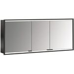 Emco LED-Lichtsp.schr. PRIME 2 FACELIFT UP 1600x730mm 3-türig schwarz/spiegel EMCO