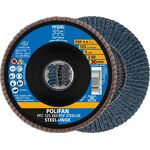 Fächerscheibe X-LOCK PSF Z STEELOX Ø 125 mm Körnung 60 konisch INOX Zirkonkorund Z PFERD - VPE: 10