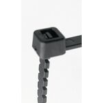 Kabelbinder DREH und AB Länge 300 mm Breite 4,6 mm Polyamid 6.6 schwarz (UV-beständig) 100St./BT AHW-TOOLS