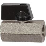 Mini-Kugelhahn VALVE LINE 10 mm 3/8 Innen-/Innengewinde DN 8 mm RIEGLER - VPE: 10