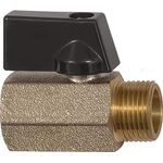 Mini-Kugelhahn VALVE LINE 6 mm 1/4 Innen-/Außengewinde DN 8 mm RIEGLER - VPE: 10