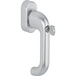 Fenstergriff Paris 038S/UD9056 Alu.F1/naturfarbig SecuSan® 20-30mm HOPPE