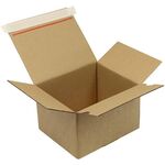 Automatikkarton 1-wellig Automatikboden Maße 210x180x130mm SK Q.1.3B braun - VPE: 40