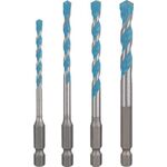 Bohrer-Set EXPERT HEX-9 MultiConstruction 4-tlgArbeits-L45/50/60/50mm D4/5/6/8mm