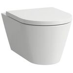 Laufen Wand-Tiefspül-WC Pack KARTELL spülr verd. Befestigung m. WC-Sitz weiß - VPE: 12