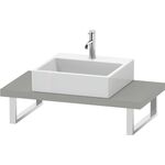 Duravit Konsole L-CUBE 45mm St. 1 Ausschnitt 480 betongrau matt