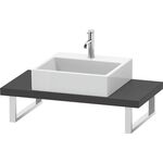Duravit Konsole L-CUBE 45mm St. 1 Ausschnitt 480 graphit matt