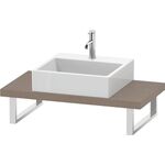 Duravit Konsole L-CUBE 45mm Stärke, 1 Ausschnitt, 480 leinen