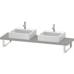 Duravit Konsole L-CUBE 45mm St. 2 Ausschn. 480 betongrau matt