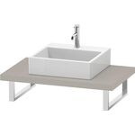 Duravit Konsole L-CUBE 45mm Stärke 1 Ausschnitt 550 taupe matt