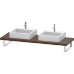 Duravit Konsole L-CUBE 45mm St. 2 Ausschn. 550 nussbaum dunkel