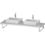 Duravit Konsole L-CUBE 45mm St. 2 Ausschn. 550 Ei du gebürstet