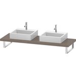Duravit Konsole L-CUBE 45mm St. 2 Ausschn. 550 fla gr hochglanz
