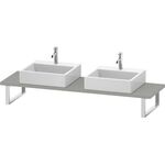 Duravit Konsole L-CUBE 30 St. 2 Ausschnitte 480 betongrau matt