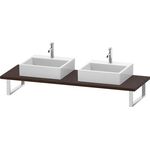 Duravit Konsole L-CUBE 30 St. 2 Ausschn. 550 nussbaum gebürstet