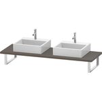 Duravit Konsole L-CUBE 30 St. 2 Ausschn. 550 fla gr seidenmatt