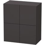 Duravit Halbhochschrank L-CUBE 700x363x800mm graphit supermatt
