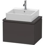 Duravit Konsolenunterschrank L-CUBE 400x620x477mm graphit supermatt