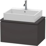 Duravit Konsolenunterschrank L-CUBE 400x720x477mm graphit supermatt