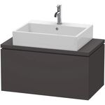 Duravit Konsolenunterschrank L-CUBE 400x820x477mm graphit supermatt