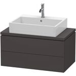 Duravit Konsolenunterschrank L-CUBE 400x820x477mm graphit supermatt