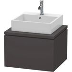 Duravit Konsolenunterschrank L-CUBE 400x620x547mm graphit supermatt