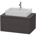 Duravit Konsolenunterschrank L-CUBE 400x820x547mm graphit supermatt