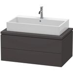 Duravit Konsolenunterschrank L-CUBE 400x920x547mm graphit supermatt