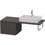 Duravit Konsolenunterschrank L-CUBE 400x520x547mm graphit supermatt