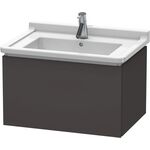 Duravit Waschtischunterbau L-CUBE 469x670x408mm graphit supermatt