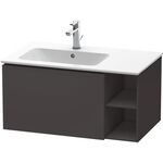 Duravit Waschtischunterbau L-CUBE 400x820x481mm Be links graphit supermatt