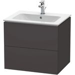 Duravit Waschtischunterbau L-CUBE 620x481x550mm graphit supermatt