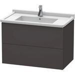 Duravit Waschtischunterbau L-CUBE 469x820x558mm graphit supermatt