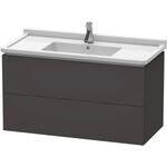 Duravit Waschtischunterbau L-CUBE 469x1020x558mm graphit supermatt