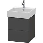 Duravit Waschtischunterbau L-CUBE 544x484x459mm graphit supermatt