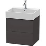 Duravit Waschtischunterbau L-CUBE 544x584x459mm graphit supermatt