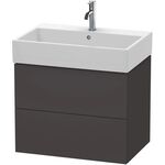 Duravit Waschtischunterbau L-CUBE 544x684x459mm graphit supermatt