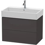 Duravit Waschtischunterbau L-CUBE 544x784x459mm graphit supermatt