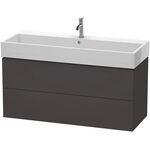Duravit Waschtischunterbau L-CUBE 544x1184x459mm graphit supermatt