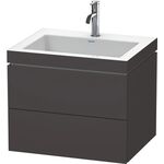 Duravit Waschtischunterbau L-CUBE m WT Vero Air 500x600x480mm 1 HL gra sma