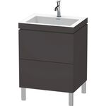 Duravit Waschtischunterbau L-CUBE m WT Vero Air 698x600x480mm 1 HL gra sma