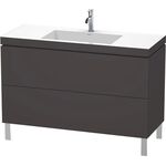 Duravit Waschtischunterbau L-CUBE m WT Vero Air 698x1200x480mm 1 HL gra sm