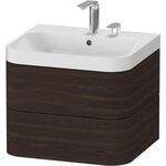 Duravit WTU HAPPY D.2 PLUS 575x490mm m UB 2 HL nussbaum gebürstet