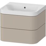 Duravit WTU HAPPY D.2 PLUS 575x490mm m UB o HL taupe seidenmatt