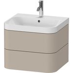 Duravit WTU HAPPY D.2 PLUS 575x490mm m UB e HL taupe seidenmatt